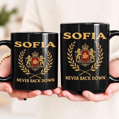 Never Back Down Royal Mug SOFIA 13K1 MG22