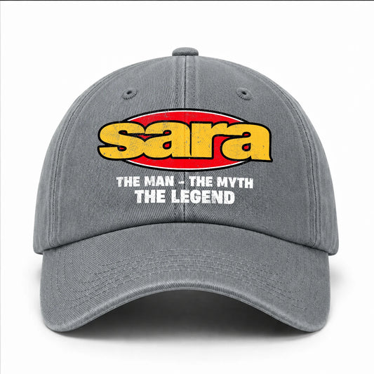 The Man The Myth The Legend Vintage Logo Washed Cap SARA 13K1 C162PF
