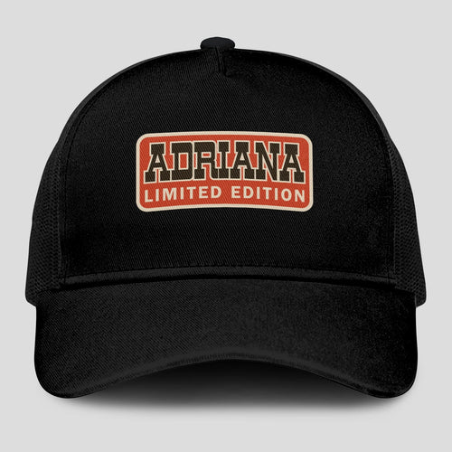 Limited Edition Red Logo Black Mesh Cap ADRIANA 13K1 C215PF