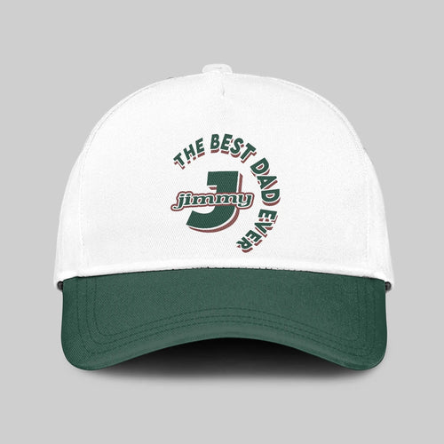 The Best Dad Ever Custom Name Cap JIMMY 13K1 C35PF