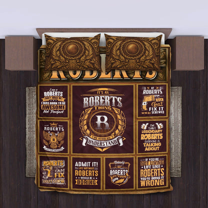 ROBERTS Limited Edition Personalized Bedding Set 13K1-BS3