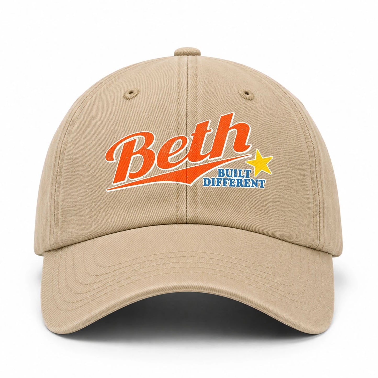 Your Name Built Different Logo Washed Cap BETH 13K1 C56PF