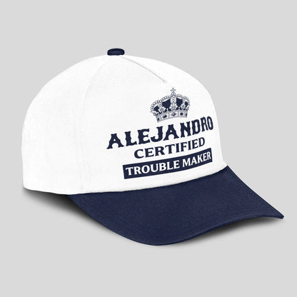 Certified Your Name Trouble Maker Washed Cap ALEJANDRO 13K1 C148PF