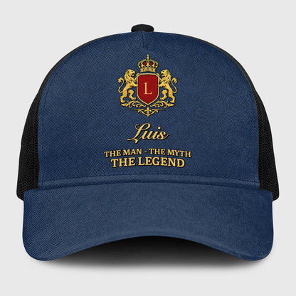The Man The Myth The Legend Royal Blue Mesh Cap LUIS 13K1 C187PF