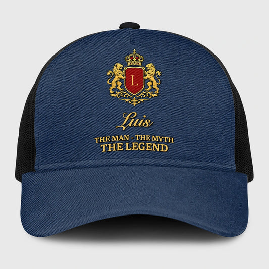 The Man The Myth The Legend Royal Blue Mesh Cap LUIS 13K1 C187PF