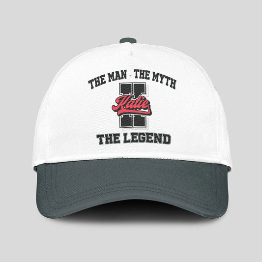 The Man The Myth The Legend Custom Initial Letter And Name Cap KATIE 13K1 C38PF
