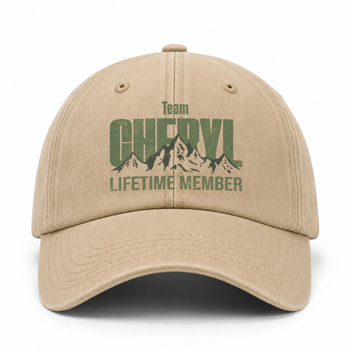 Team Your Name Lifetime Member Mountain Cap CHERYL 13K1 C58PF