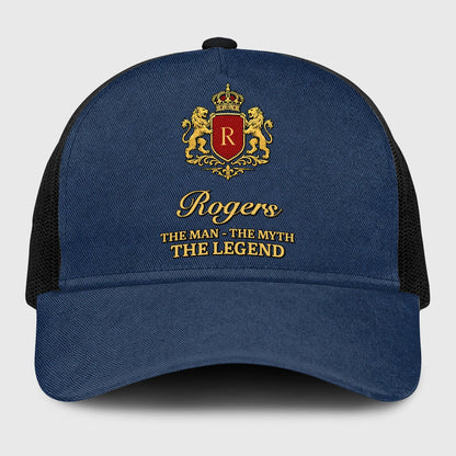 The Man The Myth The Legend Royal Blue Mesh Cap ROGERS 13K1 C187PF