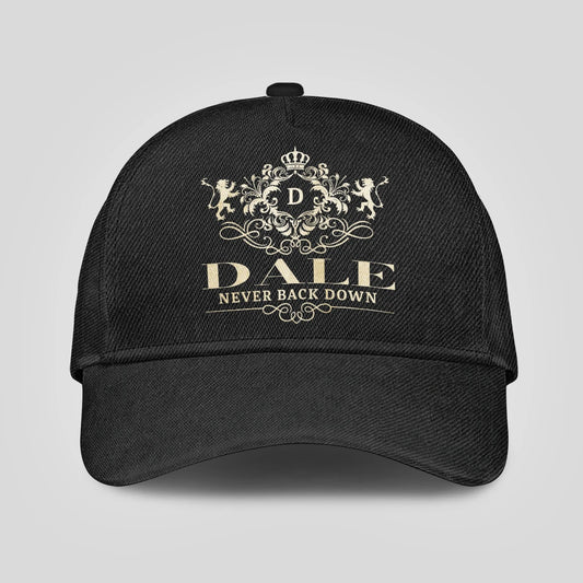 Never Back Down Royal Style Black Cap DALE 13K1 C179PF