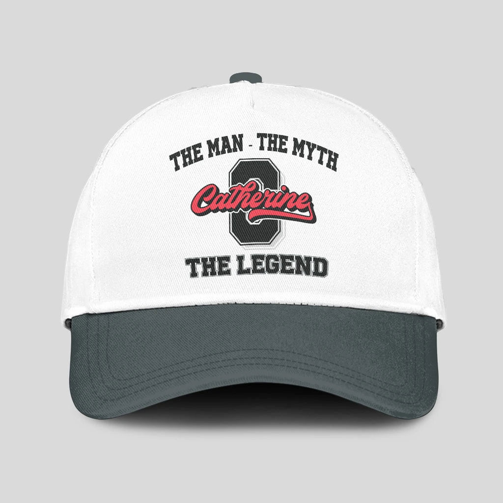 The Man The Myth The Legend Custom Initial Letter And Name Cap CATHERINE 13K1 C38PF