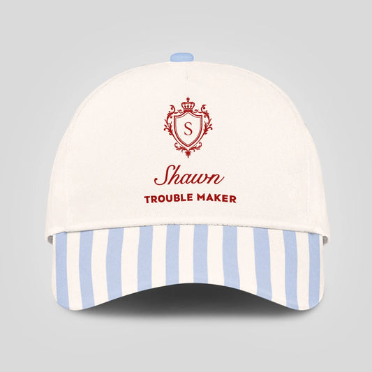 Trouble Maker Stripped Blue Beach Cap SHAWN 13K1 C74PF