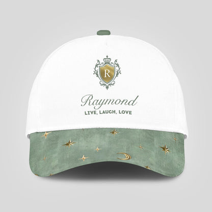 Live Laugh Love Stars And Moon Green Cap RAYMOND 13K1 C124PF