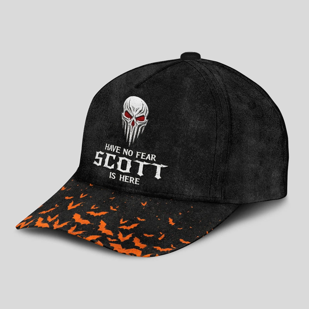 The Horrors Persist But So Does Your Name Skull Halloween Cap SCOTT 13K1 C125PF