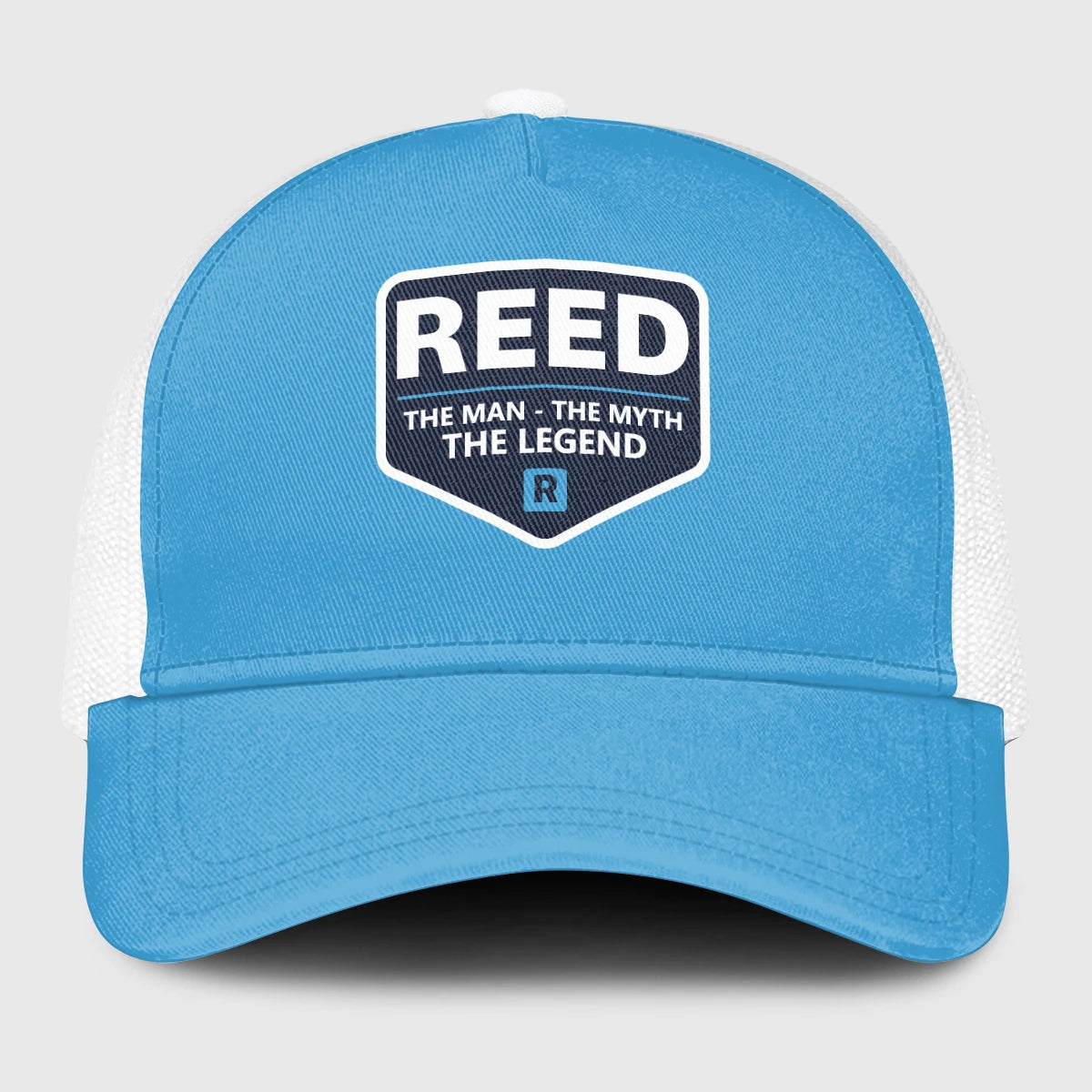The Man The Myth The Legend Light Blue Mesh Cap REED 13K1 C190PF