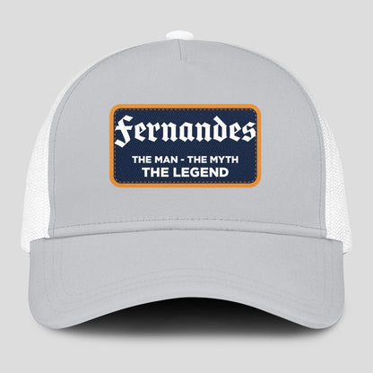 The Man The Myth The Legend Gray Mesh Cap FERNANDES 13K1 C204PF