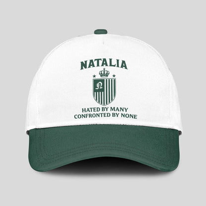 Hated By Many Confronted By None Luxury Logo Cap NATALIA 13K1 C41PF