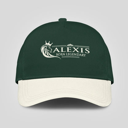 Born Legendary Lion Logo Sage Green And Beige Cap ALEXIS 13K1 C182PF