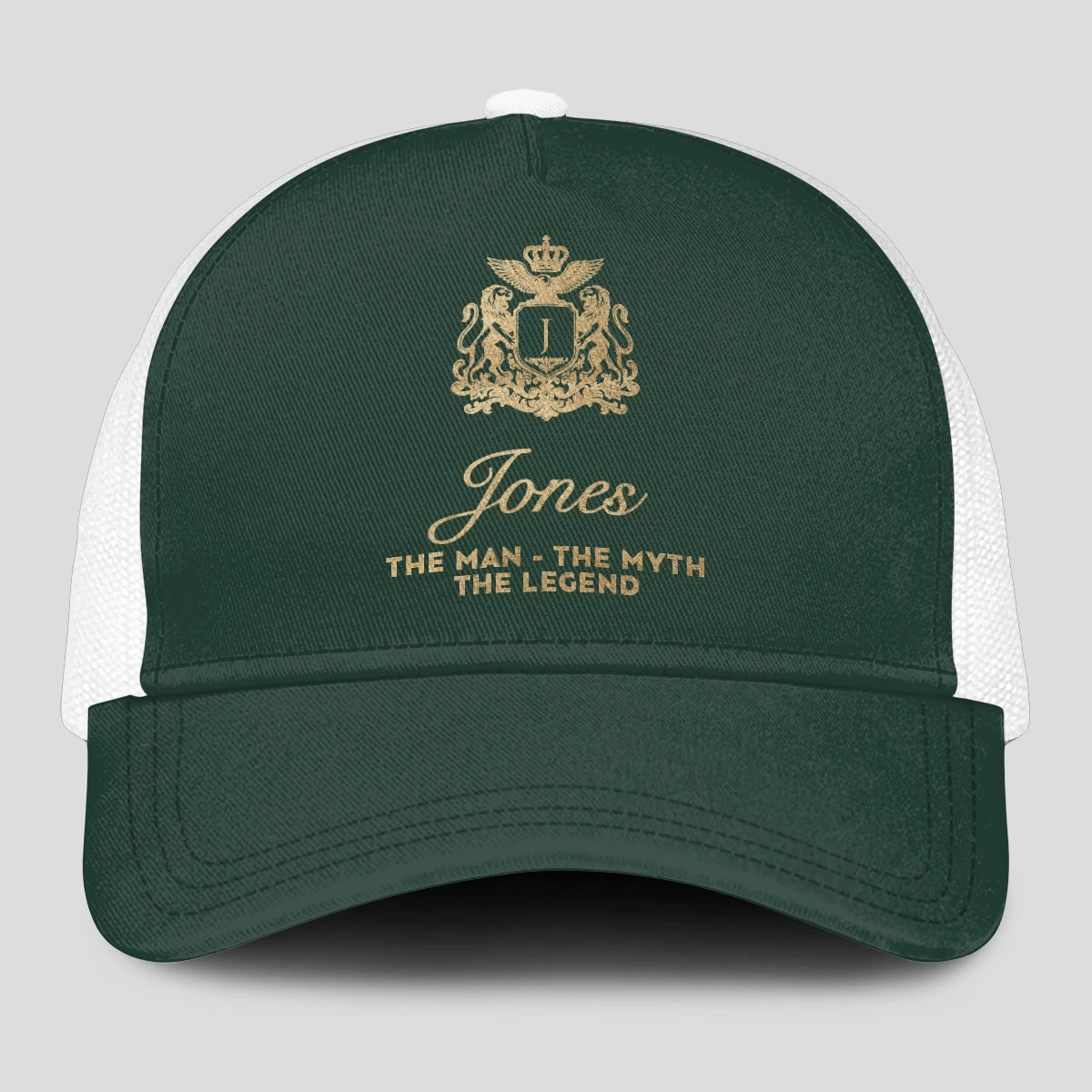 The Man The Myth The Legend Sage Green Mesh Cap JONES 13K1 C192PF