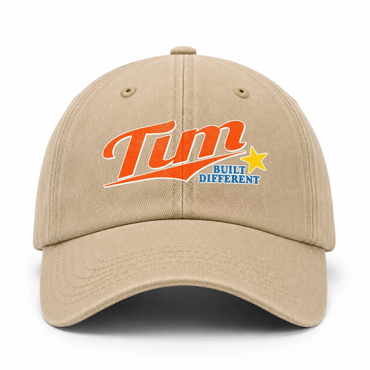 Your Name Built Different Logo Washed Cap TIM 13K1 C56PF