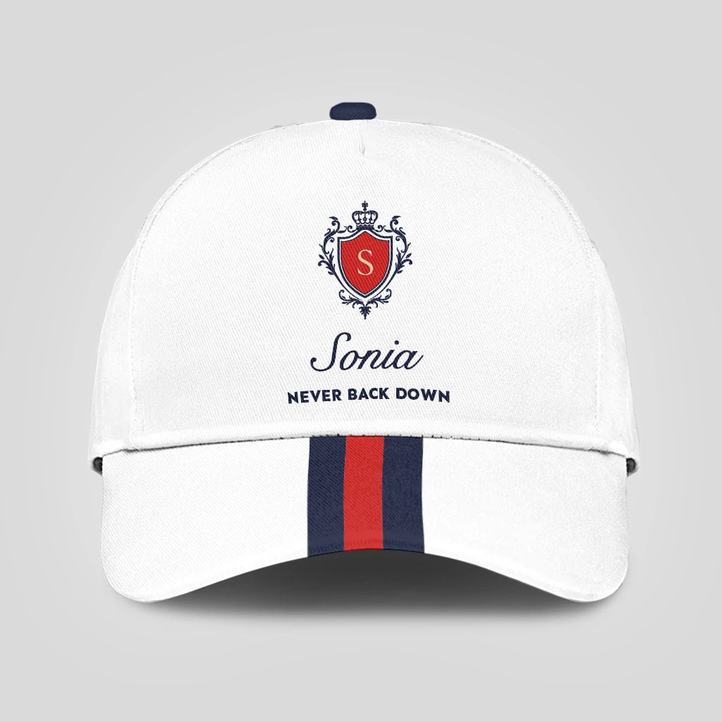 Never Back Down Stripped Cap SONIA 13K1 C86PF