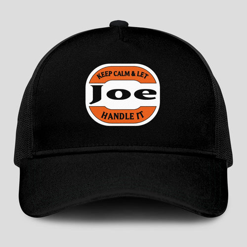 Keep Calm & Let Your Name Handle It Black Mesh Cap JOE 13K1 C199PF