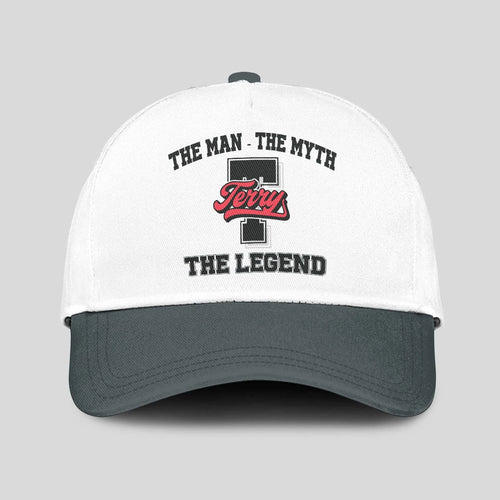 The Man The Myth The Legend Custom Initial Letter And Name Cap TERRY 13K1 C38PF