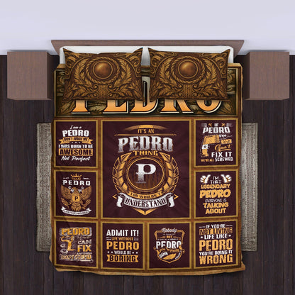 PEDRO Limited Edition Personalized Bedding Set 13K1-BS3