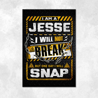 JESSE Motivational Rug – Black & Yellow Quote Carpet for Living Room 13K1-AR1