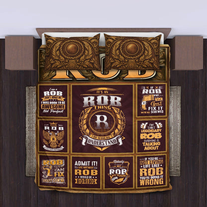 ROB Limited Edition Personalized Bedding Set 13K1-BS3