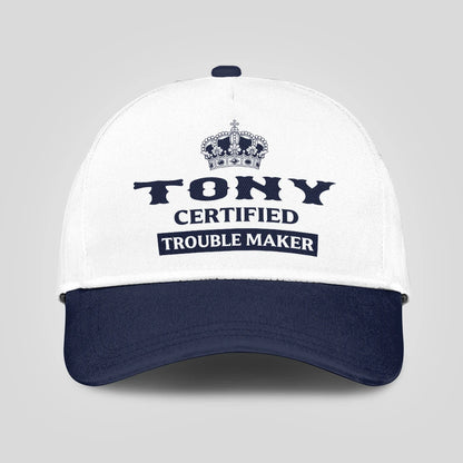 Certified Your Name Trouble Maker Washed Cap TONY 13K1 C148PF