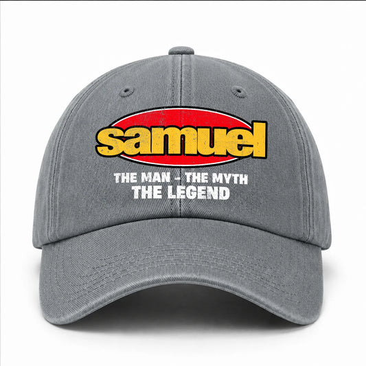 The Man The Myth The Legend Vintage Logo Washed Cap SAMUEL 13K1 C162PF