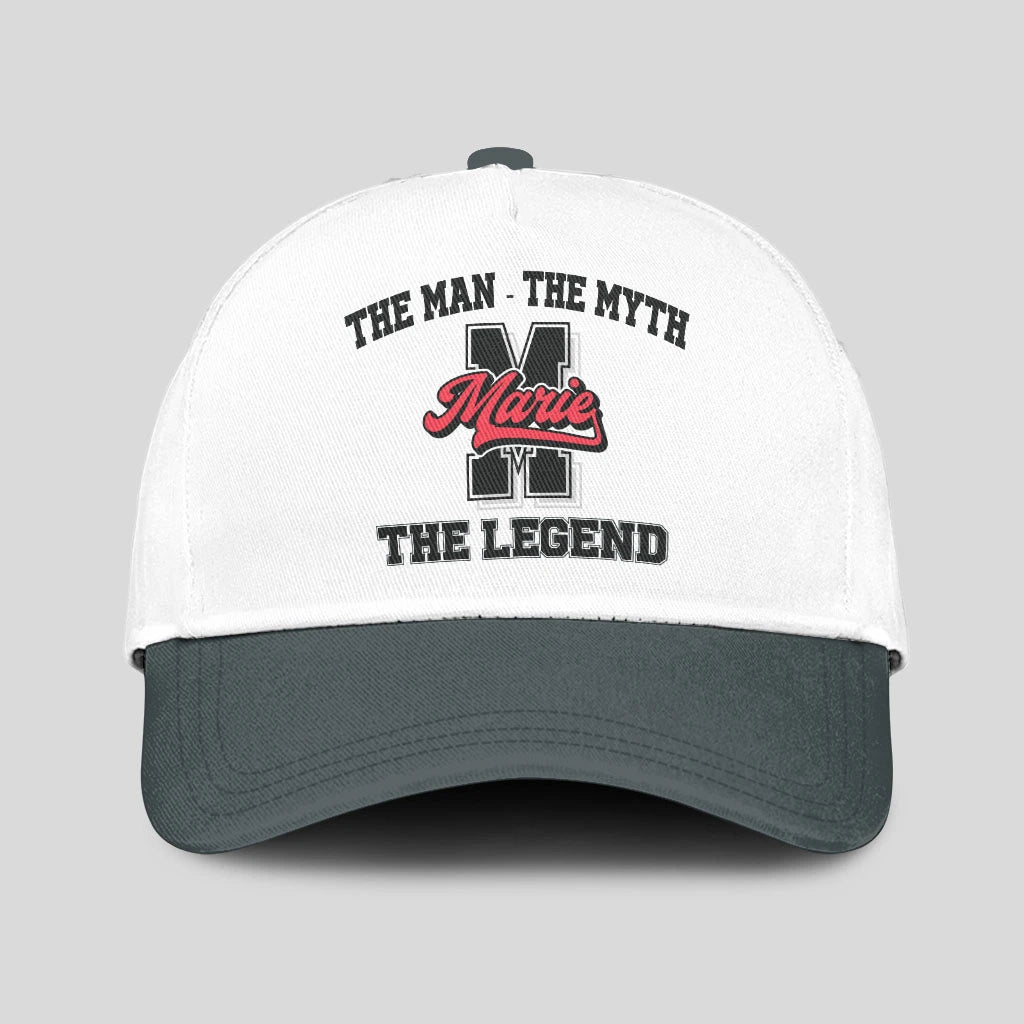 The Man The Myth The Legend Custom Initial Letter And Name Cap MARIE 13K1 C38PF
