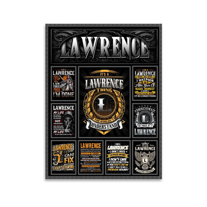 LAWRENCE Personalized Sponge Floor Mat – Custom Printed Home Decor 13K1-AR2
