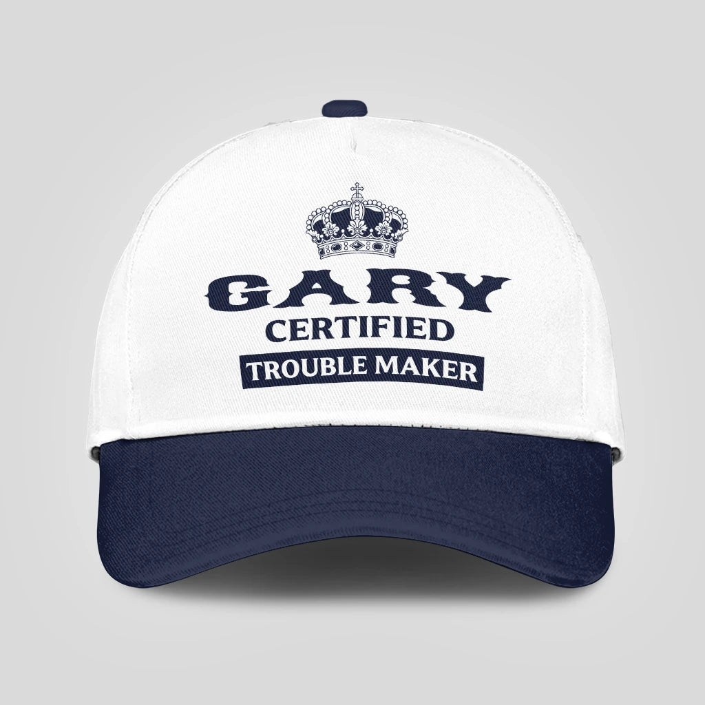 Certified Your Name Trouble Maker Washed Cap GARY 13K1 C148PF