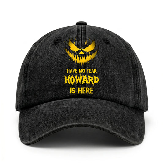 Have No Fear Your Name Is Here Jack O' Lantern Washed Cap HOWARD 13K1 C135PF