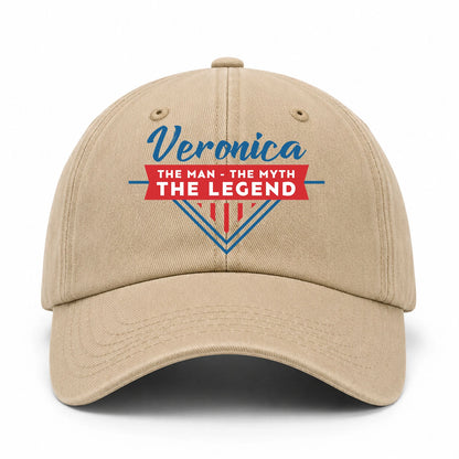 The Man The Myth The Legend Logo Washed Cap VERONICA 13K1 C37PF