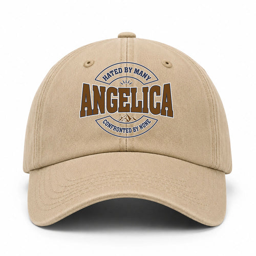 Hated By Many Confronted By None Washed Cap ANGELICA 13K1 C36PF
