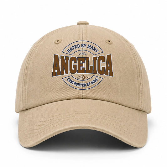 Hated By Many Confronted By None Washed Cap ANGELICA 13K1 C36PF