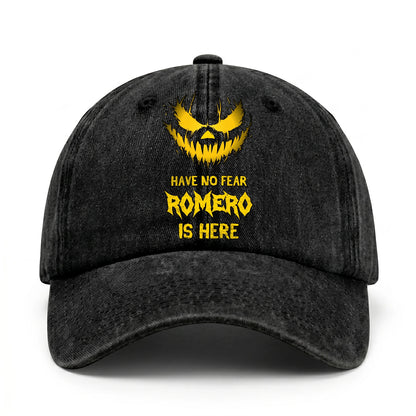 Have No Fear Your Name Is Here Jack O' Lantern Washed Cap ROMERO 13K1 C135PF
