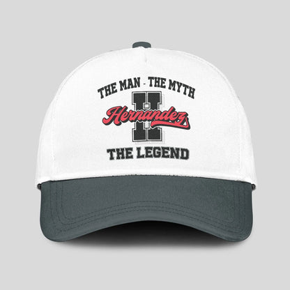 The Man The Myth The Legend Custom Initial Letter And Name Cap HERNANDEZ 13K1 C38PF
