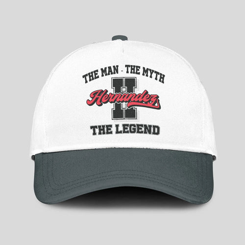 The Man The Myth The Legend Custom Initial Letter And Name Cap HERNANDEZ 13K1 C38PF