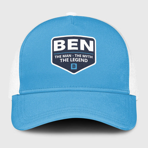 The Man The Myth The Legend Light Blue Mesh Cap BEN 13K1 C190PF