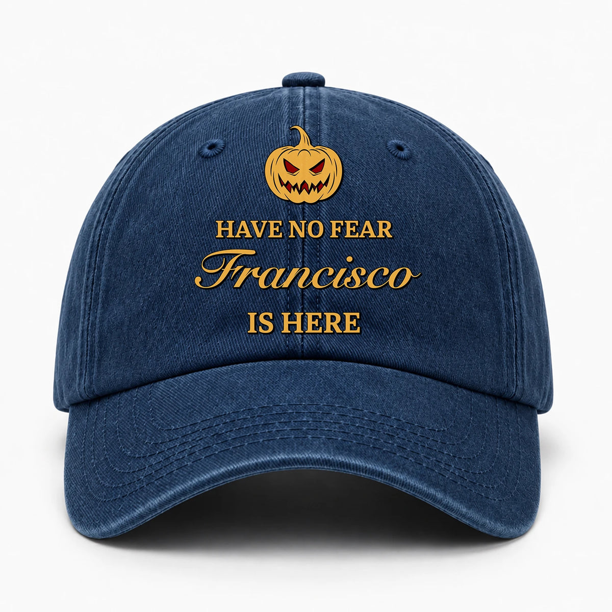 Have No Fear Your Name Is Here Jack O' Lantern Washed Cap FRANCISCO 13K1 C165PF