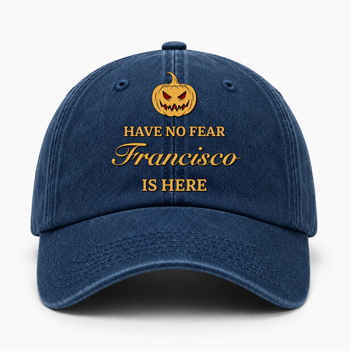 Have No Fear Your Name Is Here Jack O' Lantern Washed Cap FRANCISCO 13K1 C165PF