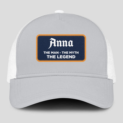 The Man The Myth The Legend Gray Mesh Cap ANNA 13K1 C204PF