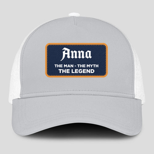 The Man The Myth The Legend Gray Mesh Cap ANNA 13K1 C204PF