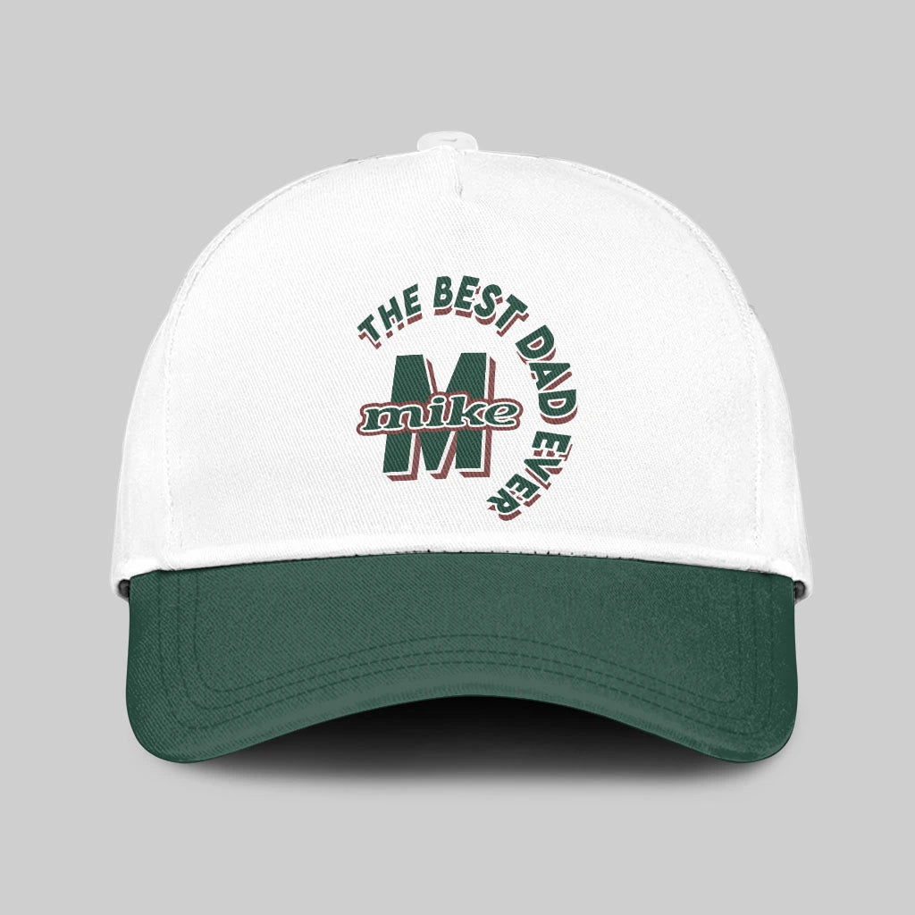 The Best Dad Ever Custom Name Cap MIKE 13K1 C35PF