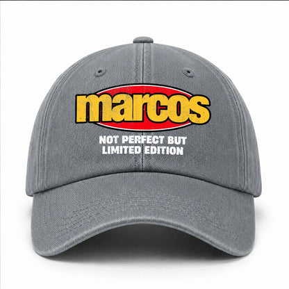 Your Name Not Perfect But Limited Edition Red Logo Washed Cap MARCOS 13K1 C84PF