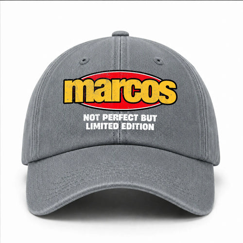 Your Name Not Perfect But Limited Edition Red Logo Washed Cap MARCOS 13K1 C84PF