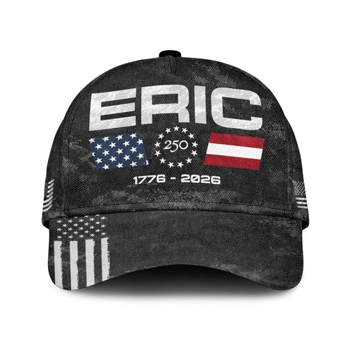ERIC 13K1-C13PF 250th Anniversary Patriotic Baseball Cap 1776–2026